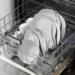 VEWEET Tafelservice 'Teresa' Aus Porzellan 20 Teilig, Geschirrset Beinhatlet Eierbecher, Kaffeetassen, Müslischalen, Dessertteller Und Flachteller, Geschirrservice Für 4 Personen -Küchenzubehör 9dea522d38977a4e6e6e04d24a8a609e