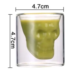 Skull-in-glass Winkee 4 Schnapsgläser Shot Glas Totenkopf Schädel 25ml Partyglas Weingläser -Küchenzubehör a2b5d8b81a550367832f2d59a054c935
