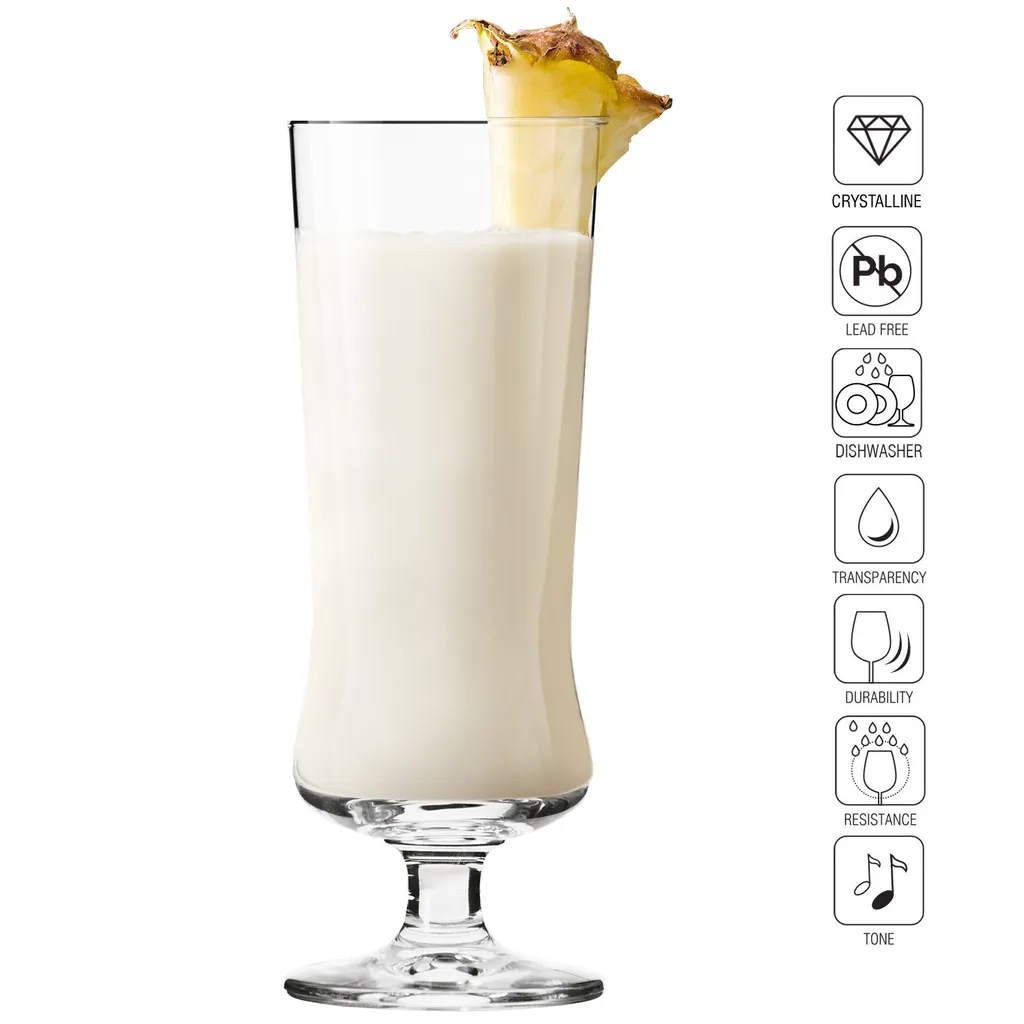 KROSNO Pina Colada Cocktailgläser Longdrinkgläser | Set Von 6 | 300 ML | Avant-Garde Kollektion | Perfekt Für Zuhause, Restaurants Und Partys | Spülmaschinenfest 7 KROSNO Pina Colada Cocktailgläser Longdrinkgläser | Set Von 6 | 300 ML | Avant-Garde Kollektion | Perfekt Für Zuhause, Restaurants Und Partys | Spülmaschinenfest – Bild 7