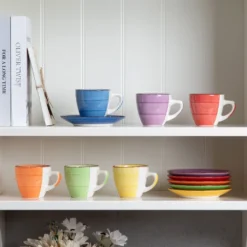 Kaffeeservice Steinzeug, Vancasso BONITA 12 Teiliges Kaffeeset, Cappuccino Tassenset Für 6 Personen, Tassen Und Untertassen -Küchenzubehör a72657c6e562808f7843be7068f0746a