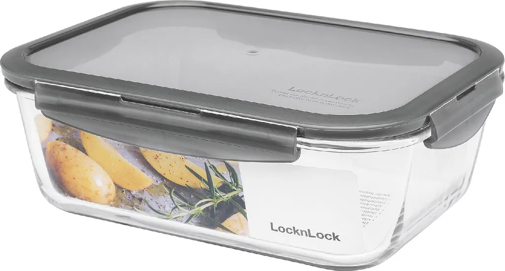 LocknLock Oven Glass LLG455G Frischhaltedose 2L - Borosilikatglas (1er Pack) 2 LocknLock Oven Glass LLG455G Frischhaltedose 2L - Borosilikatglas (1er Pack) – Bild 2