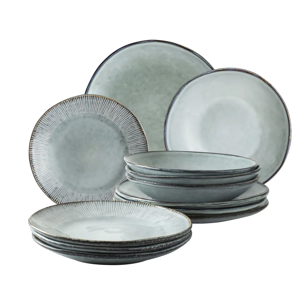 Dutch Rose Giftset 12 Delig Servies Blauw 1 Dutch Rose Giftset 12 Delig Servies Blauw