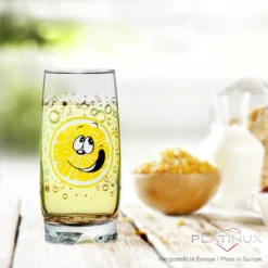 Trinkgläser Mit Lustigen Fruchtgesichtern 350ml (max. 400ml) Set 6 Teilig Aus Glas Bunt -Küchenzubehör aa4ec4367c578d656cf4d26b72df0f76