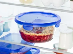 Pyrex Cook & Go Glas Runde Schüssel Mit Deckel 0.7L -Küchenzubehör aab98632c25f1b1ffbe960b42c98b305