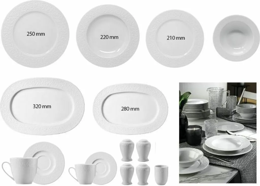 Kütahya Porselen 83 Teilig Acelya Tafelservice Porzellan Essservice 12 Personen 13 Kütahya Porselen 83 Teilig Acelya Tafelservice Porzellan Essservice 12 Personen – Bild 13