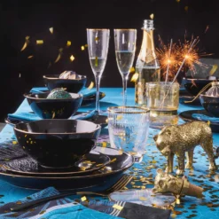 BUTLERS GOLDEN TWENTIES 4x Gläser Mit Goldrand Und Rillen 300ml -Küchenzubehör ab18c49383e6f7bfd4c17a79f23c4561