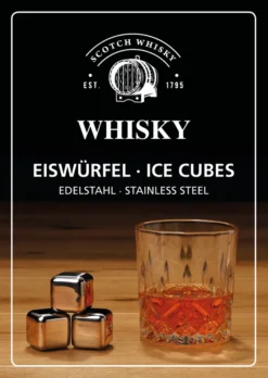 Whisky Geschenk-Set Mit 2 Gläsern, Eiswürfeln Aus Edelstahl, Zange, Samtbeutel In Einer Schönen Holzbox -Küchenzubehör ab9e349eb0ac8f344c2cdd83d17f1d30