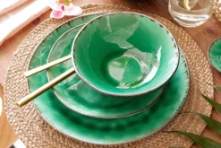 Sänger SÄNGER Steingut Geschirrset Palm Beach, Tafelservice & Servierplatten Set 23 Teilig Für 4 Personen -Küchenzubehör ae6a8c8f36321f995159b0777ca5c71e