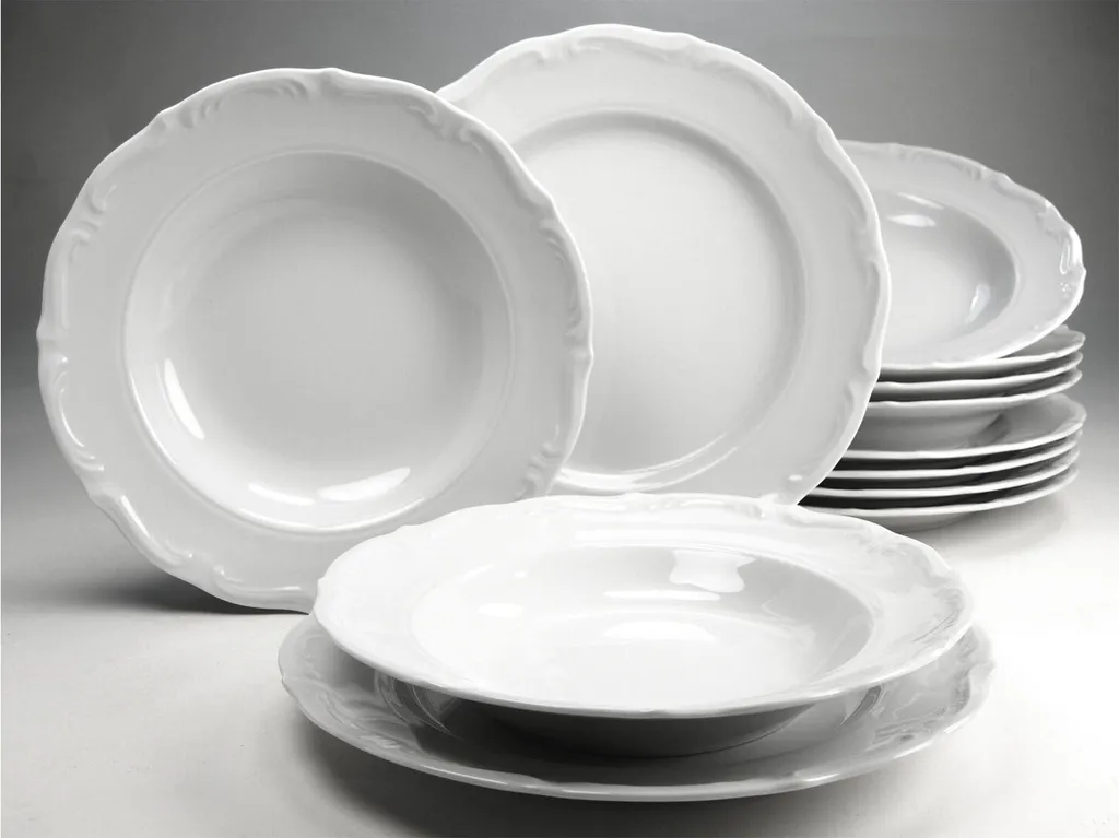 CreaTable 16137 Tafelservice Maria Theresia Für 6 Personen, Porzellan, Weiß (1 Set, 12-teilig) 6 CreaTable 16137 Tafelservice Maria Theresia Für 6 Personen, Porzellan, Weiß (1 Set, 12-teilig) – Bild 6