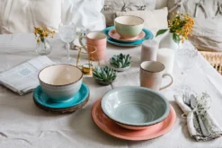 Mäser 931499 Lumaca Vintage Geschirr-Set Für 4 Personen, Handbemaltes Keramik Kombiservice, Steingut, Bunt, 16-teilig (1 Set) -Küchenzubehör aea752487de15212f2af86d2c6dc8692 1