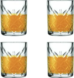 Pasabahce 52780 Shot Glas Stamper Timeless In Crystal Design 4er-Set -Küchenzubehör af3916606ccad105056f2e7fb311cbc0
