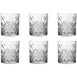 Pasabahce 52790 Whisky Glas Tumbler Timeless Im Kristall-Design, Höhe 9,6 Cm, 345 Ml, 4 Stück, Retro-Design -Küchenzubehör b0520f106aab44e256b6bad69564ac80