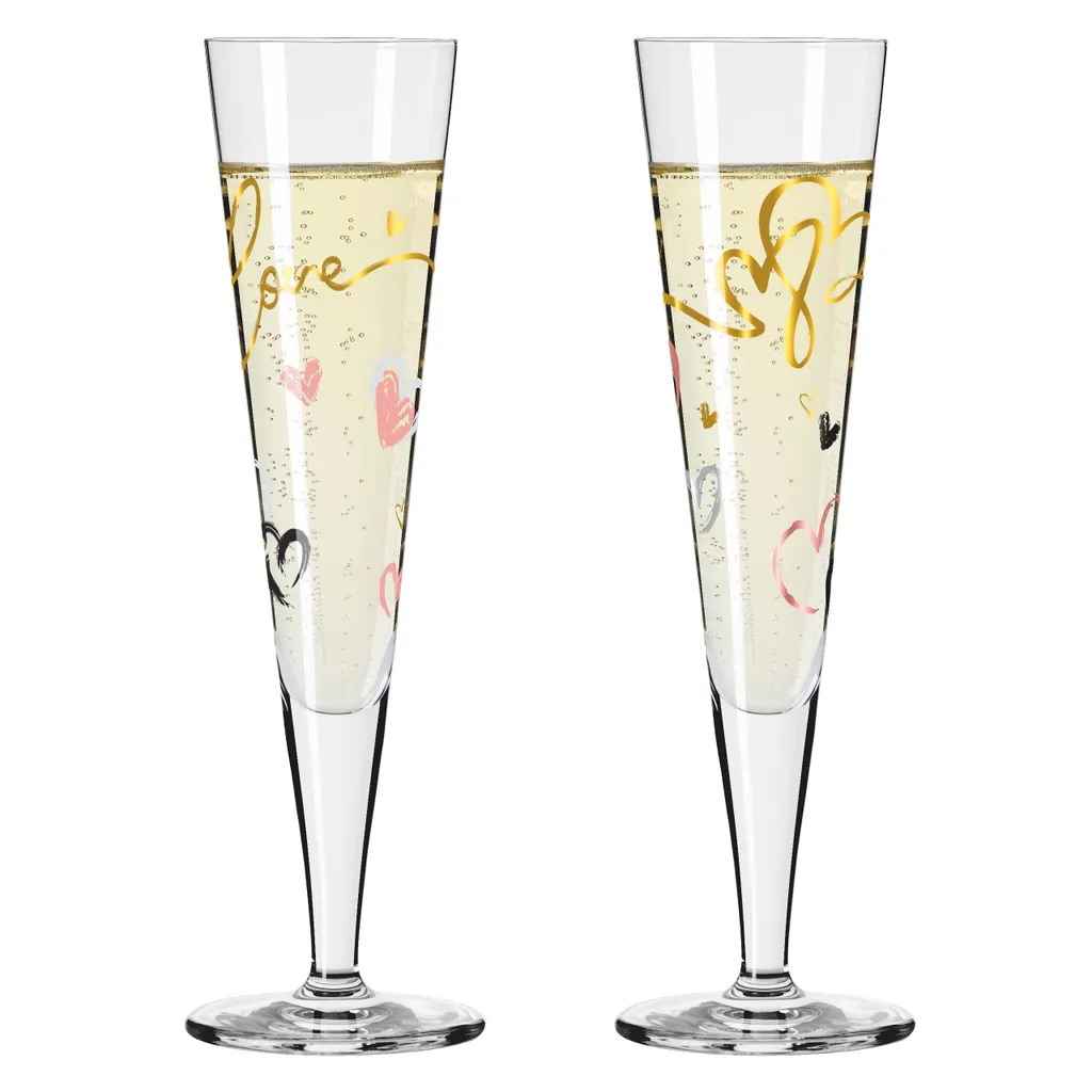 Goldnacht Champagnerglas-Set F23 Von Carolin Oliveira 2 Goldnacht Champagnerglas-Set F23 Von Carolin Oliveira – Bild 2