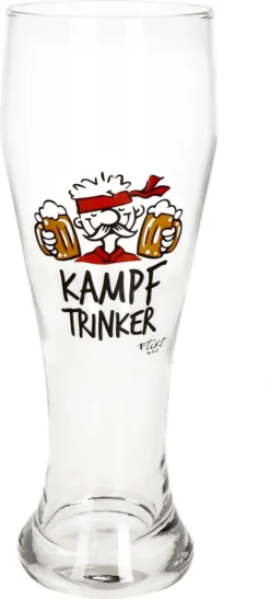 2x Weizenbiergläser Mutmacher Kampftrinker Weißbierglas 0,5L -Küchenzubehör b5815ada5c777aaab1b47ccfd44bce8d