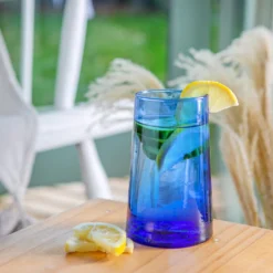 Nicola Spring 6 Stück Merzouga Recycled Longdrinkgläser Set - Trinkglas - 320ml - Blau 7 Nicola Spring 6 Stück Merzouga Recycled Longdrinkgläser Set - Trinkglas - 320ml - Blau -Küchenzubehör b6ed37b1eed3424000a2f032436f7f4f