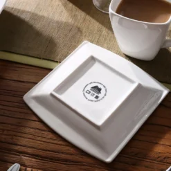 MALACASA, Serie Blance, 60 Tlg. Cremeweiß Porzellan Geschirrset Kombiservice Tafelservice Mit Je 12 Kaffeetassen, 12 Untertassen, 12 Dessertteller, 12 Suppenteller Und 12 Flachteller -Küchenzubehör b9681d5588f855c7720081016758ce6e