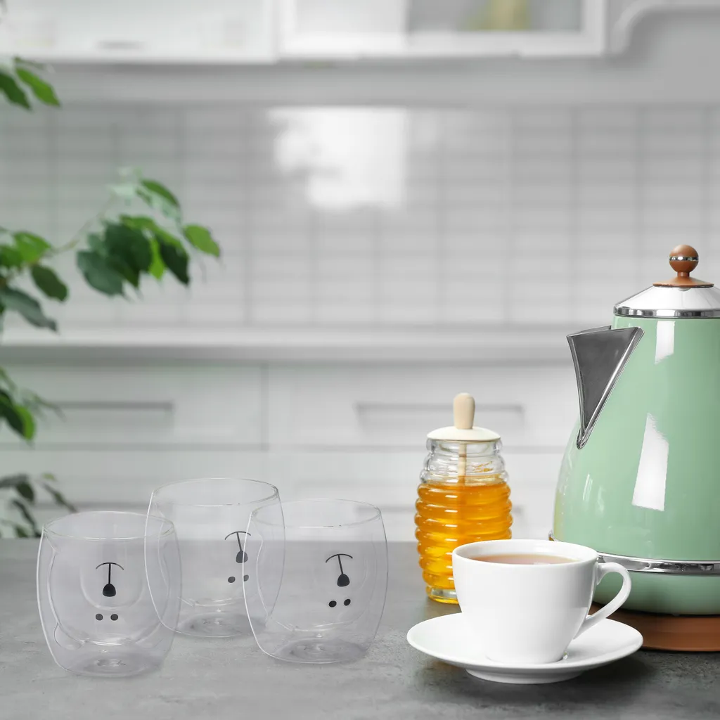 Relaxdays Doppelwandige Gläser "Eisbär" 3er Set 2 Relaxdays Doppelwandige Gläser "Eisbär" 3er Set – Bild 2