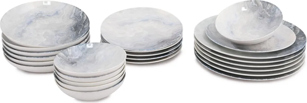 Hermia Concept, Erika,(24 Stücke), Abendessen , Mehrfarbig, 100% Porzellan 7 Hermia Concept, Erika,(24 Stücke), Abendessen , Mehrfarbig, 100% Porzellan – Bild 7