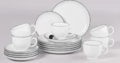 Seltmann Weiden Kaffeeservice Lido Schwarz Mit Farbrand Zeitlos -Küchenzubehör bba468d5c8893f8631572877b4f66c7e