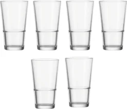 Leonardo Stapelbecher Set Event 6 Teilig Glas Trinkglas 330 Ml Spülmaschinenfest -Küchenzubehör bc4b93c720231b1de7ad34a5786cf82f