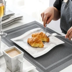 MALACASA, Serie Flora, 36 Tlg. Marmor Porzellan Kaffeeservice Geschirrset Mit 12 Kuchenteller, 12 Tasse 220ml, 12 Untertasse Für 12 Personen -Küchenzubehör be9e15e16d55a52d6dd10e6a2489ddb1