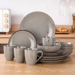 Vancasso Navia Jardin 16 Teilig Tafeiservice Set, Geschirrset Aus Steingut, Vintage Aussehen, Natur Design -Küchenzubehör bef3b8f0179c7c2d154c3b5d2fb1dacb