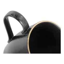 CreaTable 22699 Kombiservice Industrial Gold BLACK Für 4 Personen, Steinzeug, Schwarz (1 Set, 16-teilig) -Küchenzubehör bf18df31e9ed0437f4b7b1767caa29d5