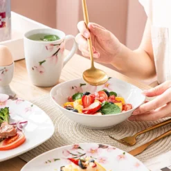 VEWEET Porzellan Kombiservice 'Annie', 40 Teilig Geschirrservice Für 8 Personen, Frühstückservice Mit Je 8 Eierbecher, Kaffeebecher 350 Ml, Müslischalen, Dessertteller Und Flachteller 12 VEWEET Porzellan Kombiservice 'Annie', 40 Teilig Geschirrservice Für 8 Personen, Frühstückservice Mit Je 8 Eierbecher, Kaffeebecher 350 Ml, Müslischalen, Dessertteller Und Flachteller -Küchenzubehör bf1ed6c75b2fc7e586698b6ea9629e07