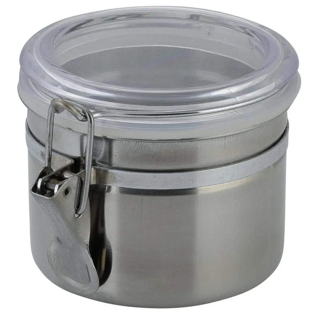 AXENTIA Edelstahl Vorratsdose 500 Ml, Ø 10 X H8 Cm, Mit Kunststoff Deckel Und Silikon Dichtungsring, Aufbewahrungsdose, Aufbewahrungsbox 1 AXENTIA Edelstahl Vorratsdose 500 Ml, Ø 10 X H8 Cm, Mit Kunststoff Deckel Und Silikon Dichtungsring, Aufbewahrungsdose, Aufbewahrungsbox