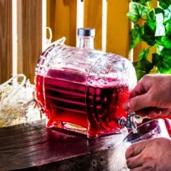 GETRÄNKESPENDER Mit Zapfhahn Für Likör Wein Fass Wasserspender Saftspender 1,5 L -Küchenzubehör c1e4dee92a7459f6d9107c133d017463