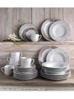 WELLCO Kaffeeset Grenoble Porzellan 18teilig -Küchenzubehör c23f8d8ffe2ebe9b0a6f52c995202ef9