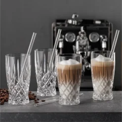 Nachtmann Latte Macchiato Set/4 + 4 Glastrinkhalme 7604/8tlg. Noblesse 104671 10 Nachtmann Latte Macchiato Set/4 + 4 Glastrinkhalme 7604/8tlg. Noblesse 104671 -Küchenzubehör c4ffe78611215c19557876463ad56aa6