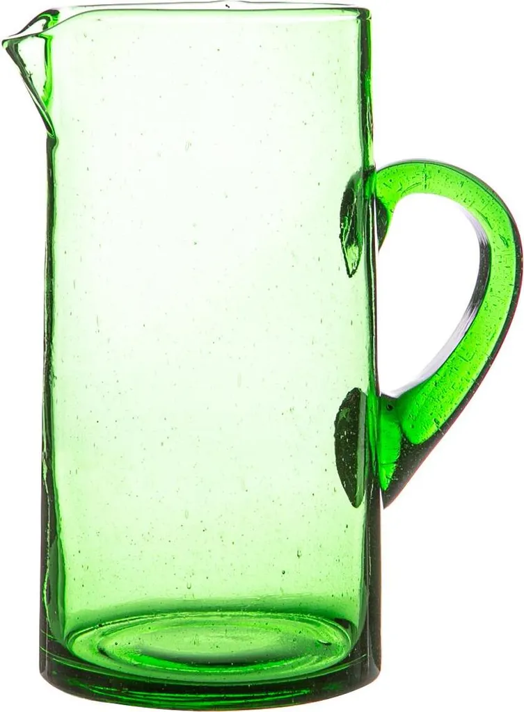 Nicola Spring Jebel Recycled Glaskanne - Wasser, Saft Karaffe - 1L - Grün 1 Nicola Spring Jebel Recycled Glaskanne - Wasser, Saft Karaffe - 1L - Grün