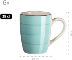 Mäser 931614 Kombiservice Lumaca Für 6 Personen, Steingut, Türkis (1 Set, 30-teilig) -Küchenzubehör c6e892cc2b04d4e2258bb48bd806ac16