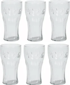 Coca-Cola Relief-Glas 27cl - 6-er Set -Küchenzubehör c81a450c33bdba66e86a3a22061ac450