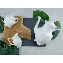 CreaTable 16028 Kaffeegarnitur Maria Theresia Für 1 Personen + Uni, Porzellan, Weiß (1 Set, 3-teilig) -Küchenzubehör c9362f1750943790eeca03948ca57a83