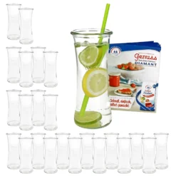 24er Set WECK Delikatessen Glas 700ml + Rezeptheft I Konkave Form Cocktail
