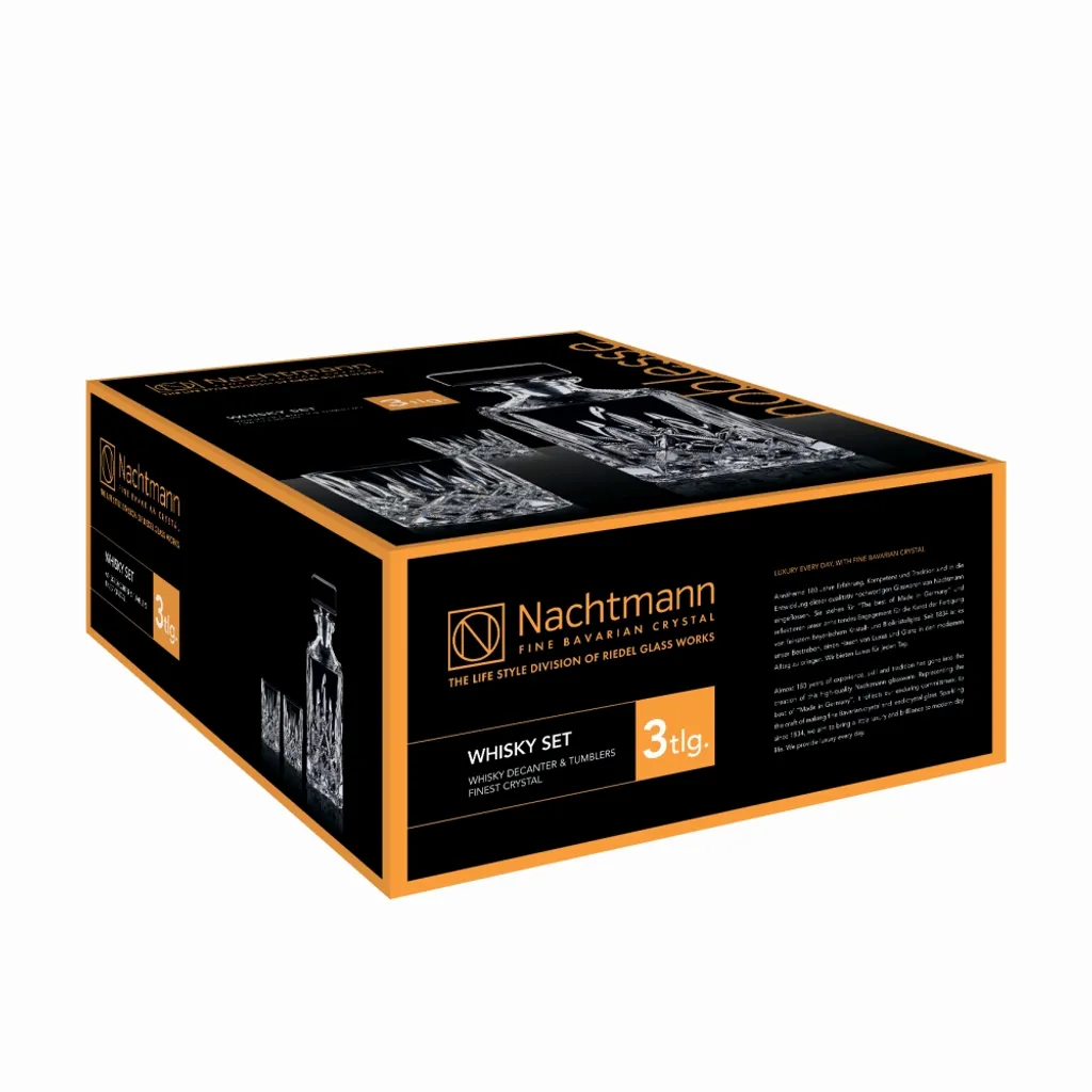 Nachtmann 0091899-0 Noblesse Whisky-Set, 1 X Karaffe/Dekanter + 2 X Whisky-Becher, Klar (1 Set) 5 Nachtmann 0091899-0 Noblesse Whisky-Set, 1 X Karaffe/Dekanter + 2 X Whisky-Becher, Klar (1 Set) – Bild 5