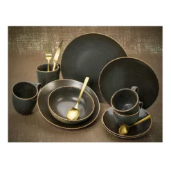 CreaTable 22409 Tafelservice Rusty Für 8 Personen, Porzellan, Braun (1 Set, 12-teilig) -Küchenzubehör cd91b9d3f9046dc0adc9fa75e27eab72