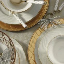 Kütahya Porselen Ilay 24 Teile Porzellan Geschirr Set Gold BNILY24Y2520 -Küchenzubehör cdd9805a1deeb2247157da2c87c5bf4c
