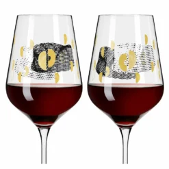 Sagengold Rotweinglas-Set #3, #4 Von Maike Schönebeck -Küchenzubehör ce985efcc239da30b38a637e76888c39