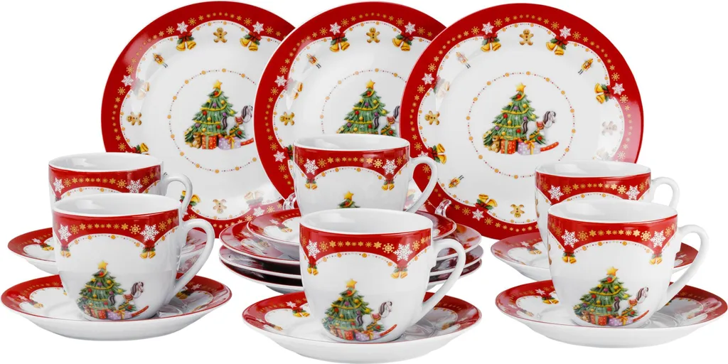 Van Well 18tlg. Kaffeeservice 'Weihnachtszauber' 1 Van Well 18tlg. Kaffeeservice 'Weihnachtszauber'