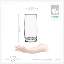 Trinkgläser Set 6 Teilig 350ml Geformter Boden Wassergläser Saftgläser -Küchenzubehör cfe9fcf661cecbaa89ce1d945c4ee4d3