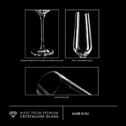 KROSNO Avant-Garde Sektgläser, 6er-Set, 180 Ml -Küchenzubehör d0c3cf033a67cd36119231d423918c10