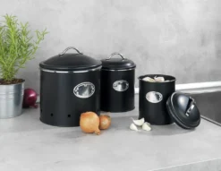 Wenko Aufbewahrungsdose Nero Mit Löchern 4 L -Küchenzubehör d0efc4f77d1a0cfb2e8a8f62071df01a