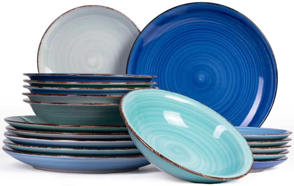 Studio Tavola Geschirr Set Ocean Blue 18-teilig 2 Studio Tavola Geschirr Set Ocean Blue 18-teilig – Bild 2
