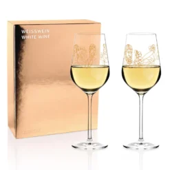 Ritzenhoff Wein-Ensemble Weißweinglas-Set Burkhard Neie, Dionysos & Ariadne / Zeus & Leto, Kristallglas, 364 Ml, 3410001 -Küchenzubehör d37b9ceb6332dc71ae13bfe00c63ac11