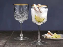 Pasabahce Timeless Golden Touch Kelchgläser 4er Set, Weingläser, 330ml -Küchenzubehör d3e1f8a8d4c58931d67e5713729376ae