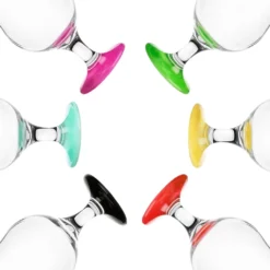 Cocktailgläser Set 6 Stück 400ml (max. 470ml) Longdrinkgläser Bargläser Hurricane Groß (Bunt) -Küchenzubehör d4fb49c42c1177c920b4e197bdd4ee0c