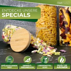 Fresh Master Premium Vorratsdosen Vorratsgläser Für Luftdichte Aufbewahrung I Vorteils Gläser Set (8 Teilig) 9 Fresh Master Premium Vorratsdosen Vorratsgläser Für Luftdichte Aufbewahrung I Vorteils Gläser Set (8 Teilig) -Küchenzubehör d52db4f90a4b63a227da0f538225a2d6